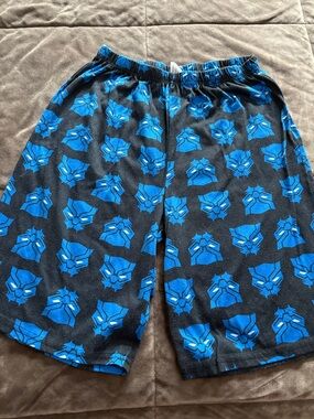 Marvel Kids Black and Blue Pajama Bottoms